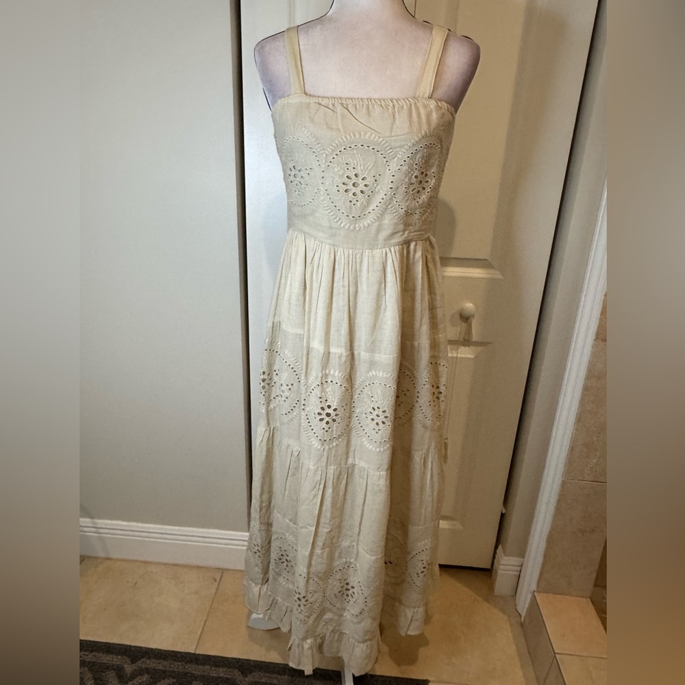 NAOO Boho Embroidered Tiered Maxi Dress 👗